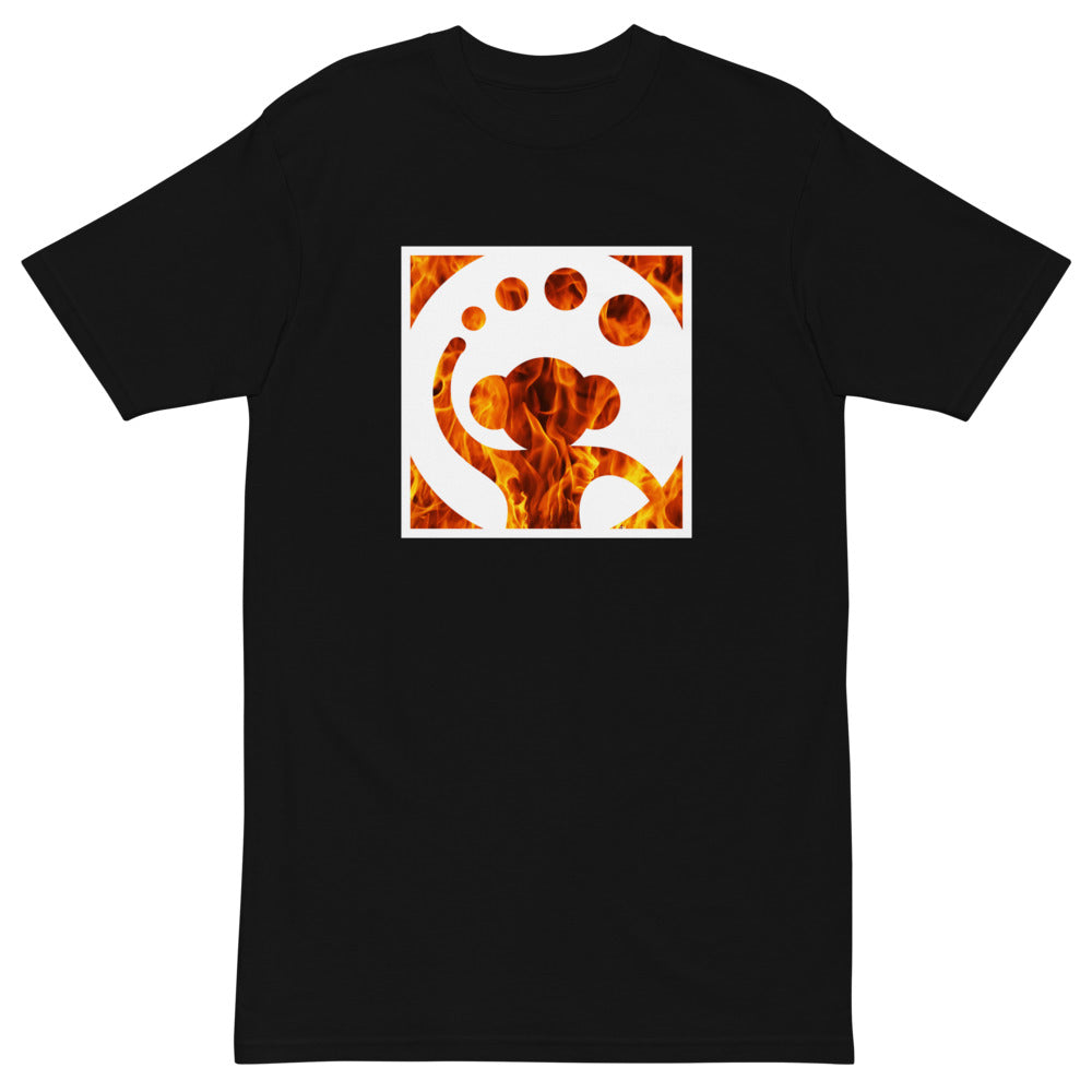 Dumbmunkey "Fire" Men’s/Unisex Heavy Ringspun T-Shirt