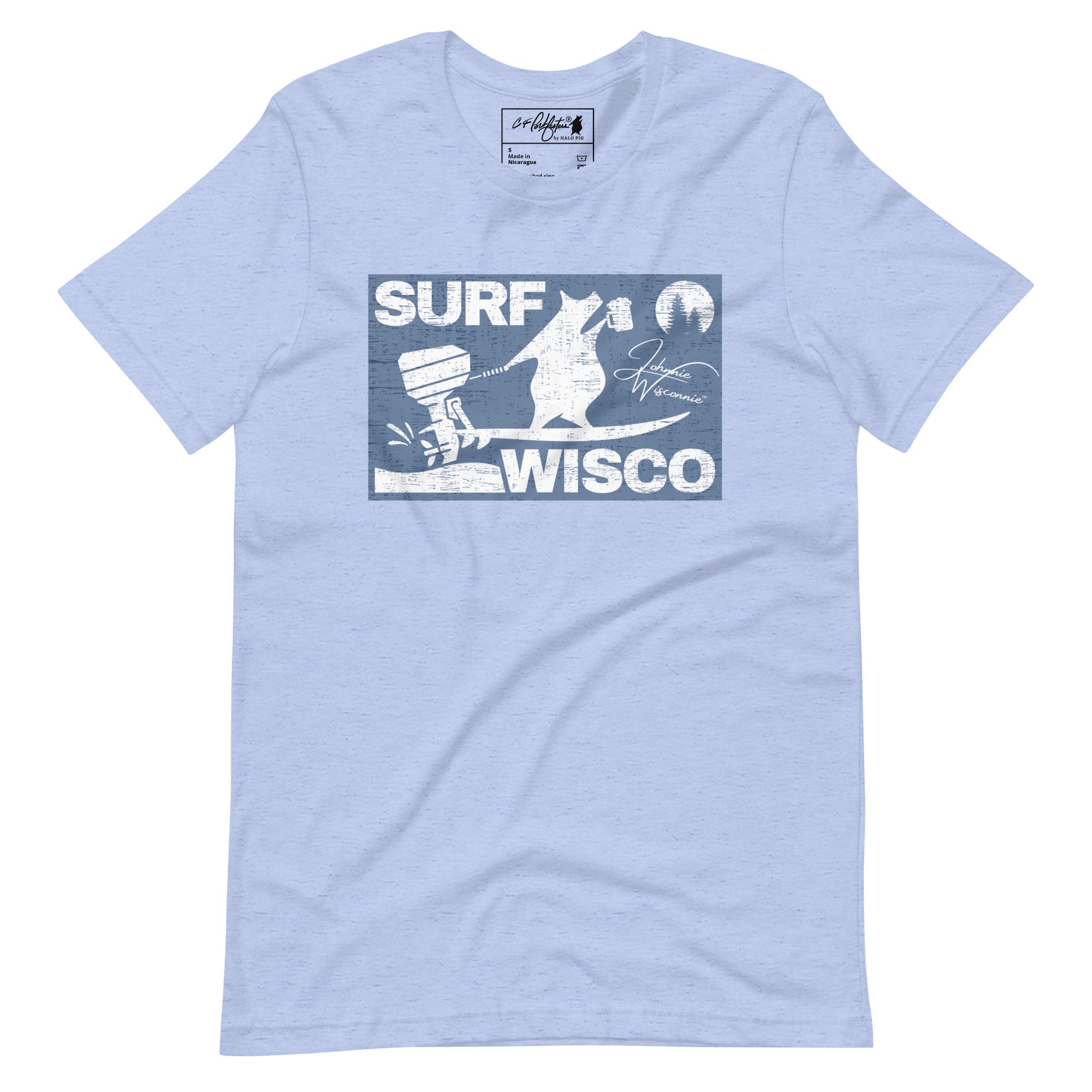 C.F. Porkfester's "Surf Wisco" Men's/Unisex T-Shirt